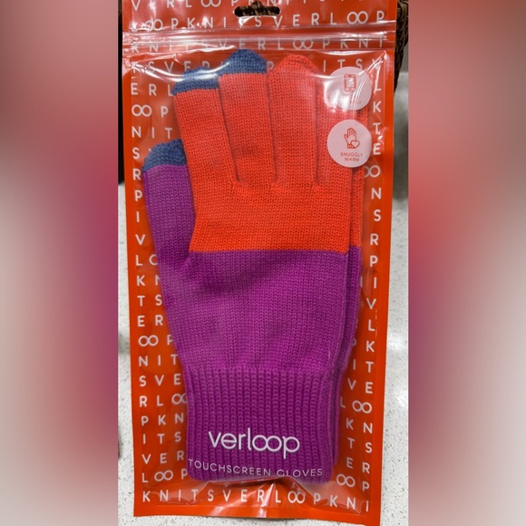 VERLOOP Colorblock Touchscreen Gloves NIP - Picture 2 of 4